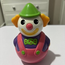 VINTAGE TOY SOMBY ROLY POLY CIRCUS CLOWN CHIMING WHEN ROCKING. 🤡 