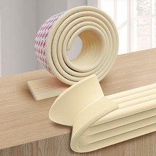 Edge and Corner Guards with Strong Adhesive Extra Thick 6.56 Feet Beige White