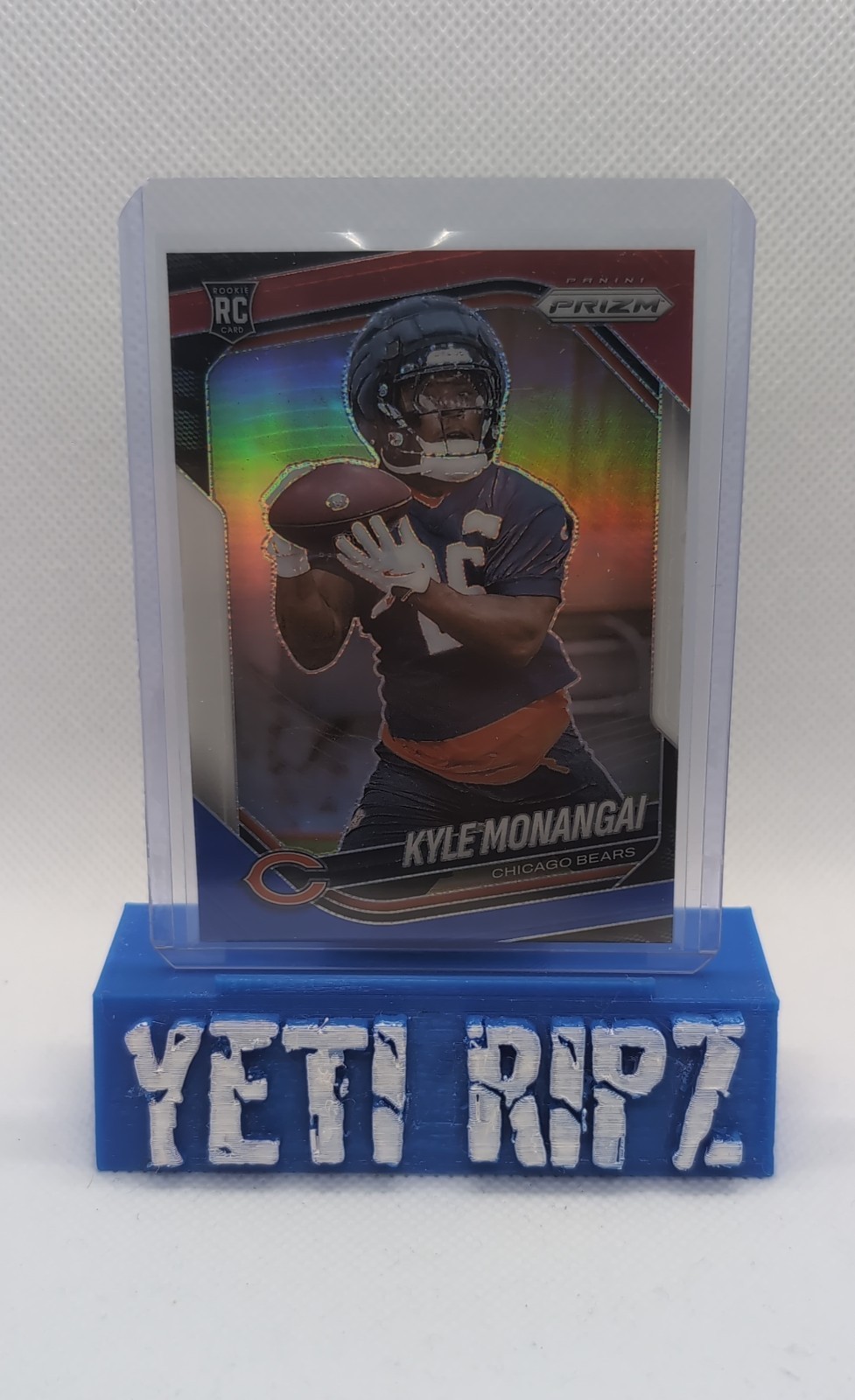 2025 Panini Prizm - Rookies Kyle Monangai #348 Red White & Blue Prizm (RC)