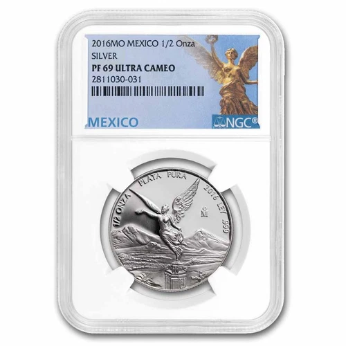 2016 Mexico 1/2 oz Silver Libertad PF-69 NGC