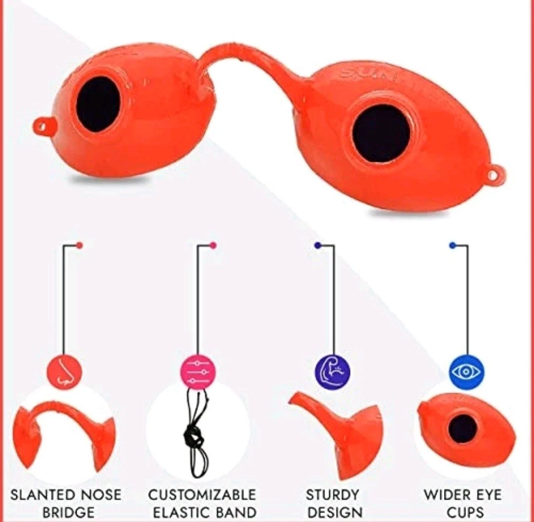 Gafas de cama de bronceado Sunnies protección ocular UV gafas UVA UVB - 1 par nuevas