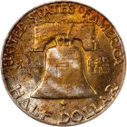 1956 Franklin Half Dollar - PCGS MS66 - Near FBL - Fiery Amber Mint Set Toning!