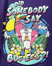 Buc-ees Youth Medium Soda Sufer Purple T-shirt