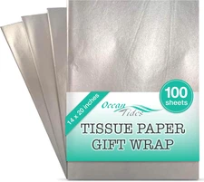 100 Sheets (14 x 20 Inches) Christmas Wrapping Paper – Gift Wrapping Tissue Pape