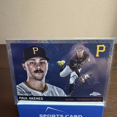 2025 Topps Chrome Platinum Anniversary Paul Skenes Logofractor # /499
