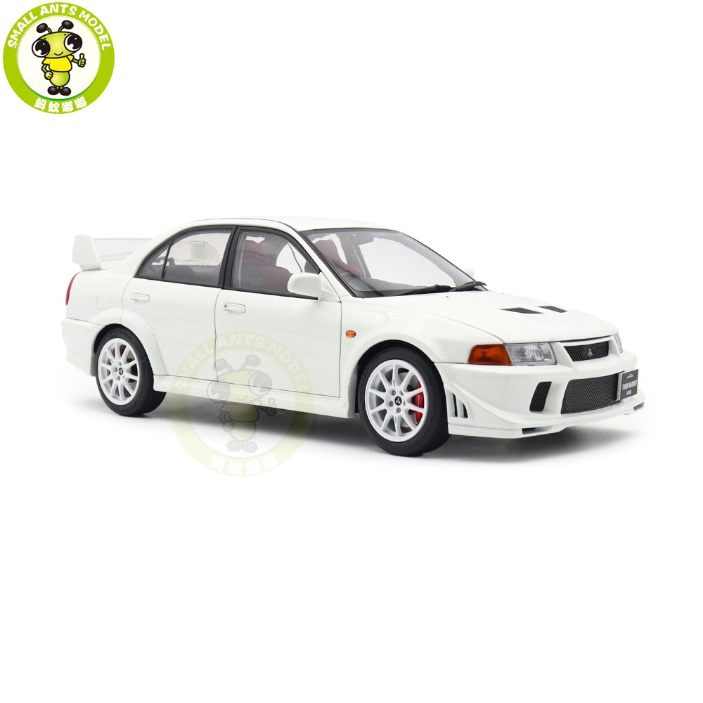 1/18 MOTORHELIX Mitsubishi Lancer EVO VI GSR T.M.E. White Diecast