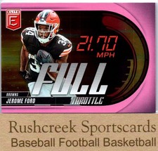 2025 Donruss Elite #9 Jerome Ford Full Throttle Pink