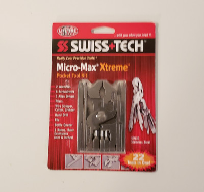 SWISS+TECH Micro-Max Xtreme 22-in-1 Stainless Steel Pocket Tool Kit