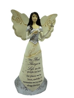 Elements Angel The Best Thing In Life Friendship Figurine 82328 Birch Bark ~8''