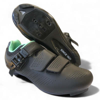 FWE Damen Beacon Rennradschuhe schwarz/grün UK 3 (EU 36) FEHLENDE SCHRAUBEN