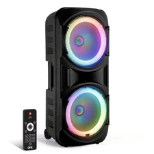 	QFX PBX-2012 Dual 12" Bluetooth Portable Rechargeable Karaoke PA Loud Party	