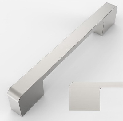Amerdeco 10er Pack Schrank Nickel gebürstet 160 mm, 