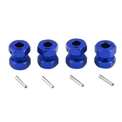 4* Blue Wheel Hubs Hex Hexagonal Nut For ARRMA 1/8 6S KRATON OUTCAST RC Car