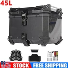 45L Motorcycle Top Case Tour Tail Box Trunk Rear Luggage Storage Waterproof New