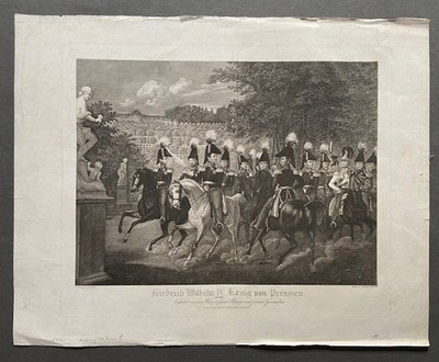 Stahlstich Friedrich Wilhelm IV. König von Preussen