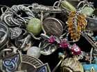 WOW LUXURY STERLING SILVER JEWELRY LOT MIX Designed VINTAGE GEMS 155gr Italy Rus