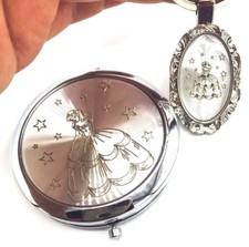 24 RECUERDOS DE QUINCEANERA SWEET 16 12PCS COMPACT MIRROR 12 KEYCHAINS