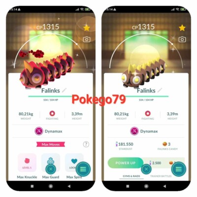 Pokemon Shiny Dynamax Falinks  (Tr.a.d.e 20k stardust or P.T.C 80k stardust)