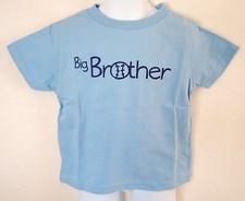 Big Brother Shirt Tee T-Shirt Top Size 3 3T Light Blue Picture Photo Prop New