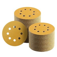 100 Pcs 5 Inch Sanding Discs Hook and Loop, 220 Grit Sandpaper for Woodworking 0.26 per gallon