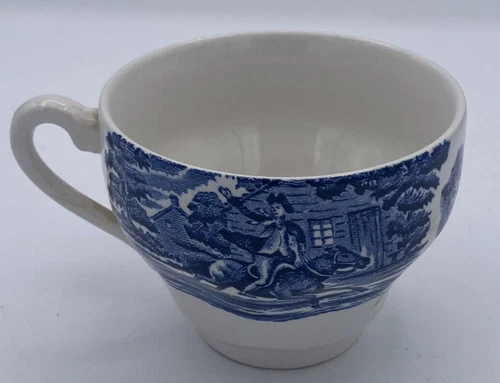 Vintage Liberty Blue Staffordshire Paul Revere Coffee Tea Cup Made In England  