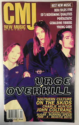 CMJ MAGAZINE-SEPT 1995-URGE OVERKILL-BEN FOLDS FIVE-YOUNG GODS ...