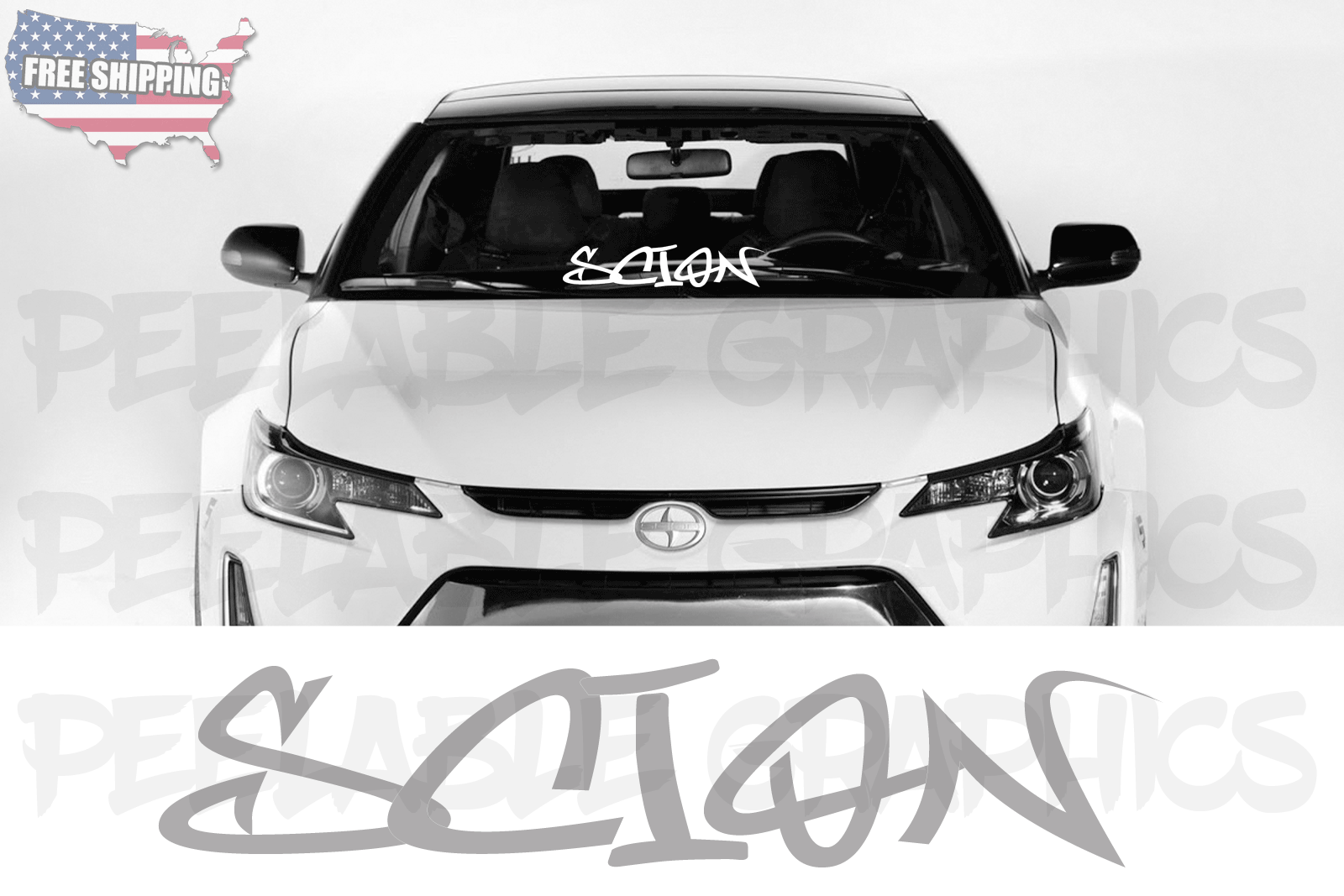 Fits Scion Graffiti Style 1 Windshield Banner Decal Sticker Graphic frs tc xb eBay