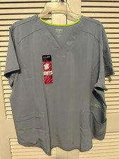 Scrubstar Solid Blue Bliss Scrub Top-3XL BRAND NEW WITH TAGS
