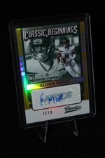 2021 Classics Classic Beginnings Gold Signatures /50 Elijah Moore Rookie Auto RC