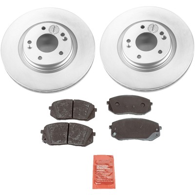 KIT-091421-406 Sure Stop 2-Wheel Set Brake Disc and Pad Kits Front for Kia Forte