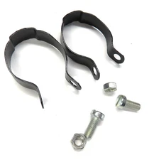 Bike Water Bottle Cage Mounting Clamps Vintage 1 1/8 inch Black