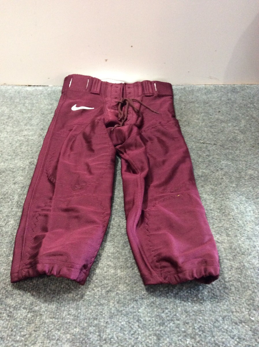 Nice Football Game Pants NIKE Maroon Size 30 Small