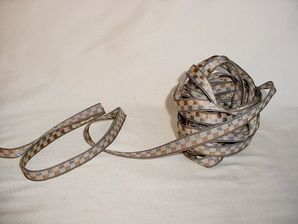 Cinta de arena de bronce borde 7-3/4 años Kravet Couture TA5338 Zambia Gimp Impala Foto 3 de 3