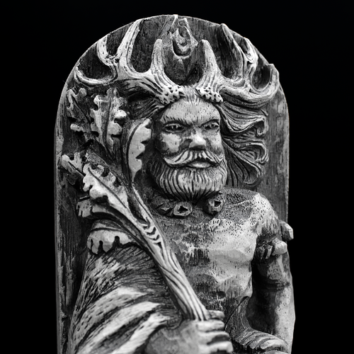 Cernunnos Estatua Pagana Wicca Dios Cornudo Decoración Altar 8" Alto Figura Celta - Imagen 3 de 7