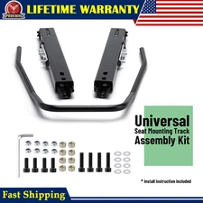 NEW Seat Slider Universal Seat Bottom Mounting Track Assembly Kit For NRG Sparco