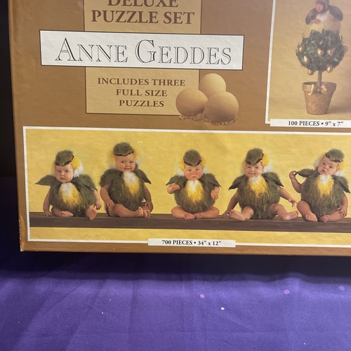 Lot Of 2 Sealed Anne Geddes Deluxe Puzzle Set with 3x2 Full Size Jigsaw Puzzles - Picture 7 of 8