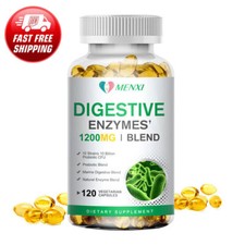 120 Digestive Enzymes Prebiotic  Probiotics Gas,Constipation  Bloating Relief