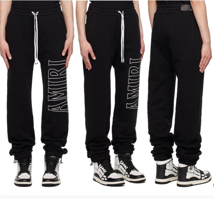 AMIRI Black Printed Lounge Pants Size Extra Large GENUINE RRP £750 #N4