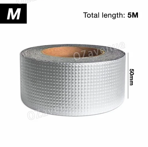 Waterproof Tape Butyl Rubber Aluminium Foil Roof Pipe Caravan Repair Flashing - Picture 10 of 14