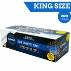 Shargio Blue Light King Size cigarette tube tobacco 3 Boxes 200 Tubes Box