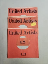 45 RPM 7" RECORD SLEEVES CO. SLEEVE 3 PACK SEE PHOTOS - United Artists (SLV147)