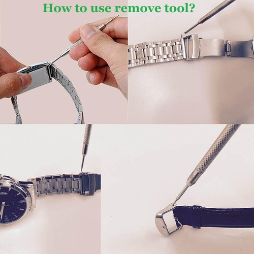 Watch Band Strap Link Pin Remover Adjustable Repair Tool Kit Spring Bars - Picture 28 of 29