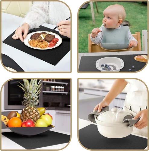 Filz Platzset Tischset Filzuntersetzer Filzmatte Telleruntersetzer Abwaschbar - Bild 5 von 8