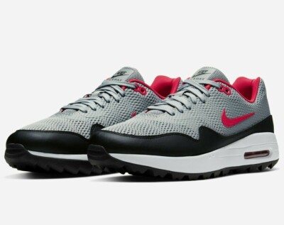 Nike Air Max 1 G Golf Shoes Grey / Red Sz 8 CI7576 002 | eBay
