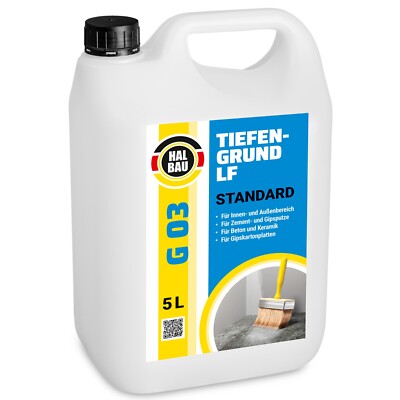 Tiefengrund 5L Tiefgrund LF Voranstrich Farben Tapeten Putz Gips Primer G03