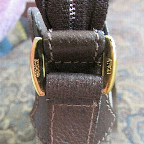 VINTAGE Authentic GUCCI Brown Cross Body swing hipster handbag-never carried - Afbeelding 7 van 12