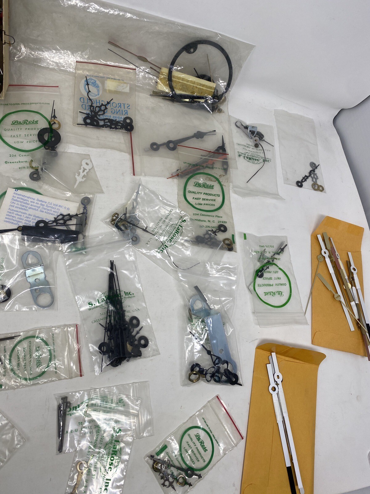 Mixed Lot of Clock Hands & Cuckoo Bellows Steampunk or Crafts & Clock