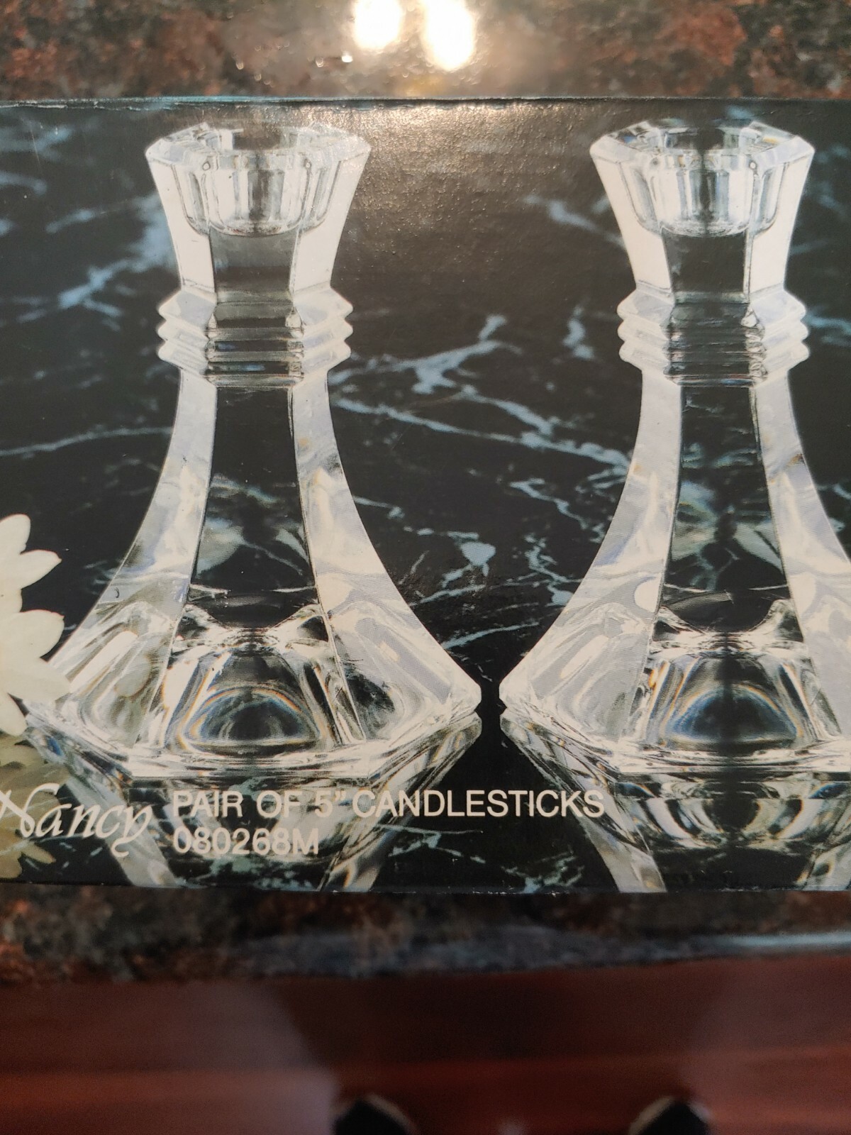 Vintage Toscany Pair of 24 Lead Crystal Candle Holder 5" Nancy eBay