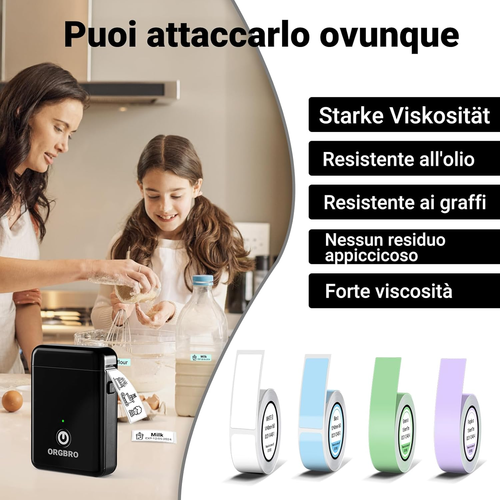 X1 Etichettatrice Termica Portatile Bluetooth - Mini Stampante per Etichette Ade - Foto 5 di 12