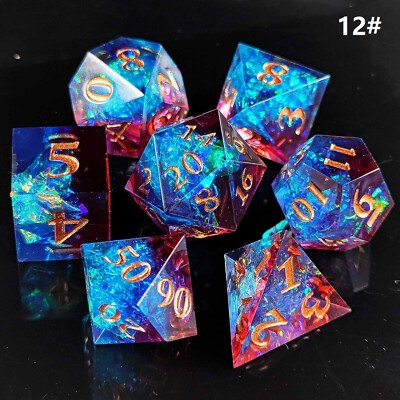 DND Würfel Set - 7 polyedrische Würfel für Dungeons and Dragons, Rollenspiel Tischspiel